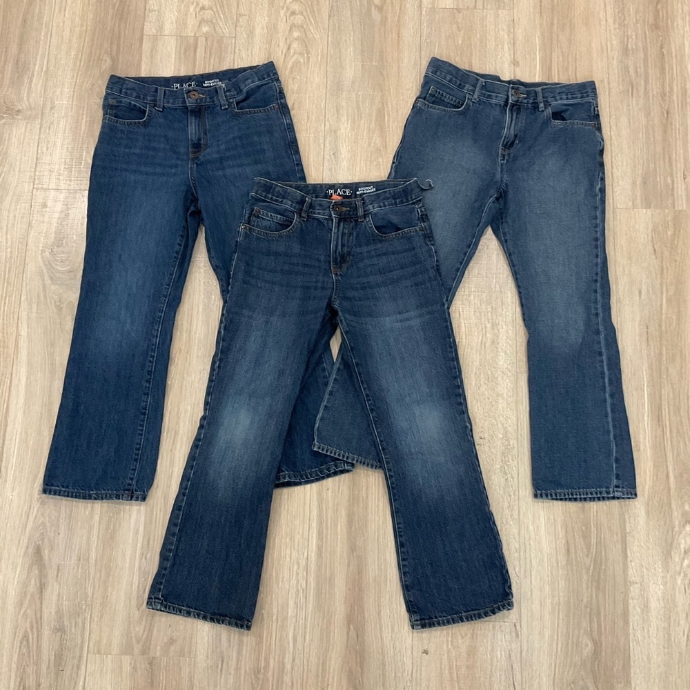 The Children’s Place Boys Husky Blue Bootcut Jeans